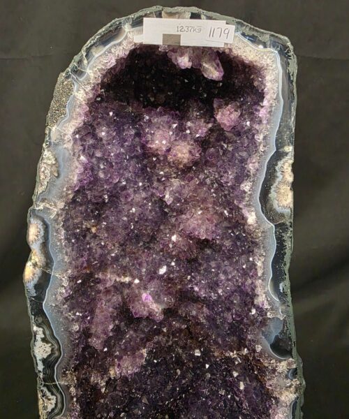 Tall Amethyst Crystal Geode 1179 Premium Queen Grade 12.37kg H49xW18xD17cm - Image 7