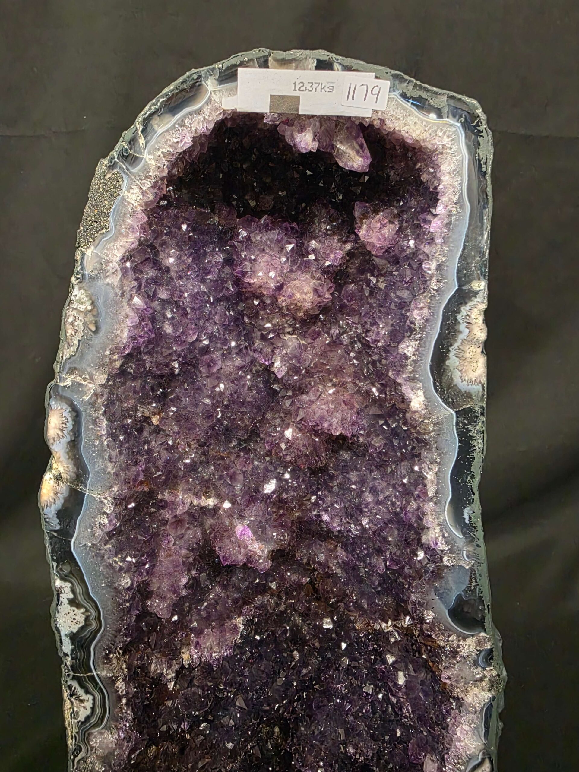 Tall Amethyst Crystal Geode 1179 Premium Queen Grade 12.37kg H49xW18xD17cm - Image 7