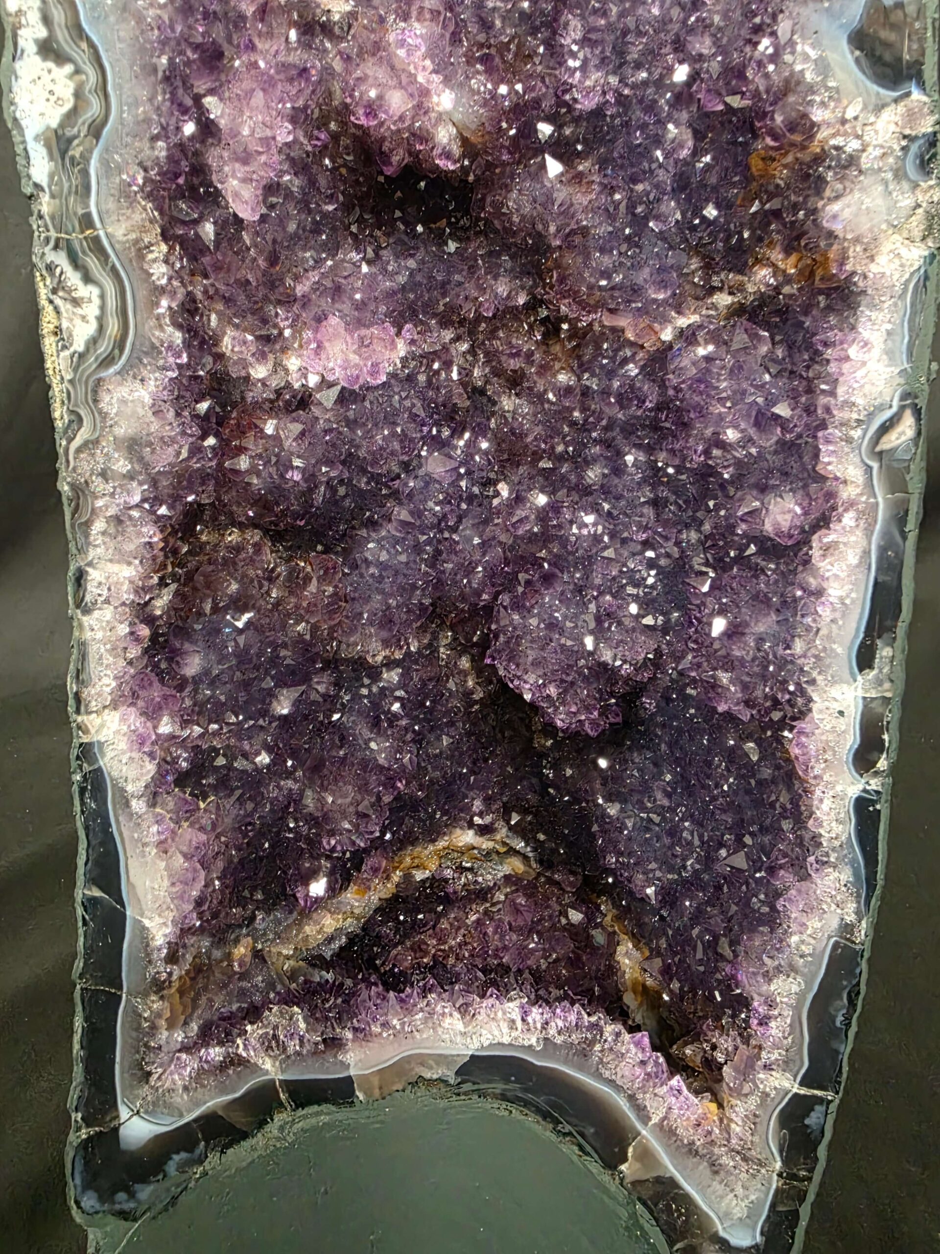 Tall Amethyst Crystal Geode 1179 Premium Queen Grade 12.37kg H49xW18xD17cm - Image 9