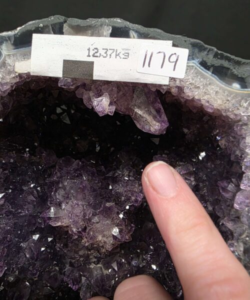 Tall Amethyst Crystal Geode 1179 Premium Queen Grade 12.37kg H49xW18xD17cm - Image 10