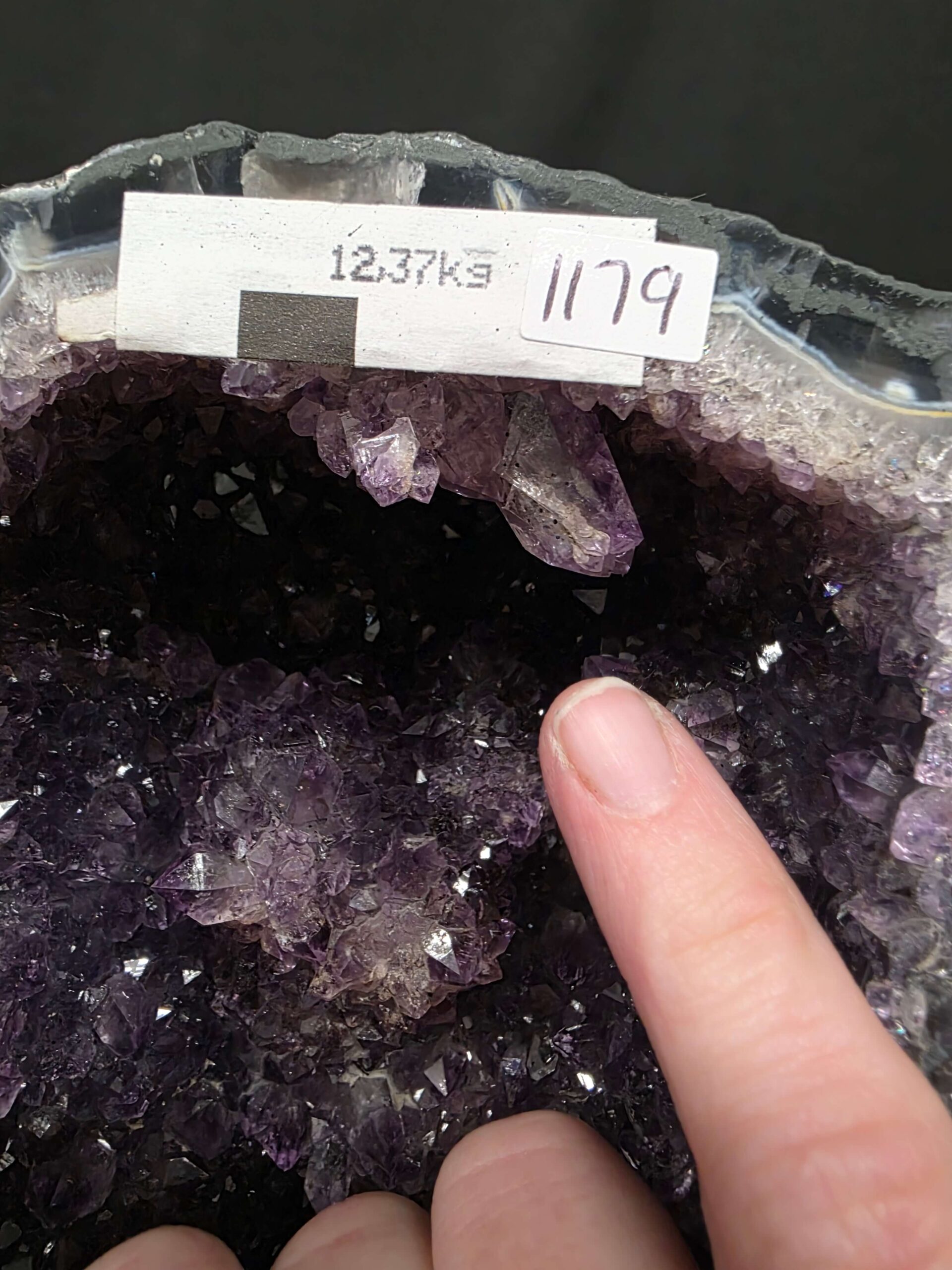 Tall Amethyst Crystal Geode 1179 Premium Queen Grade 12.37kg H49xW18xD17cm - Image 10