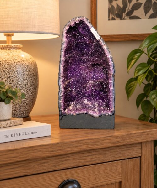 Tall Amethyst Crystal Geode 1180 Premium Queen Grade 14.59kg H47xW24xD16cm