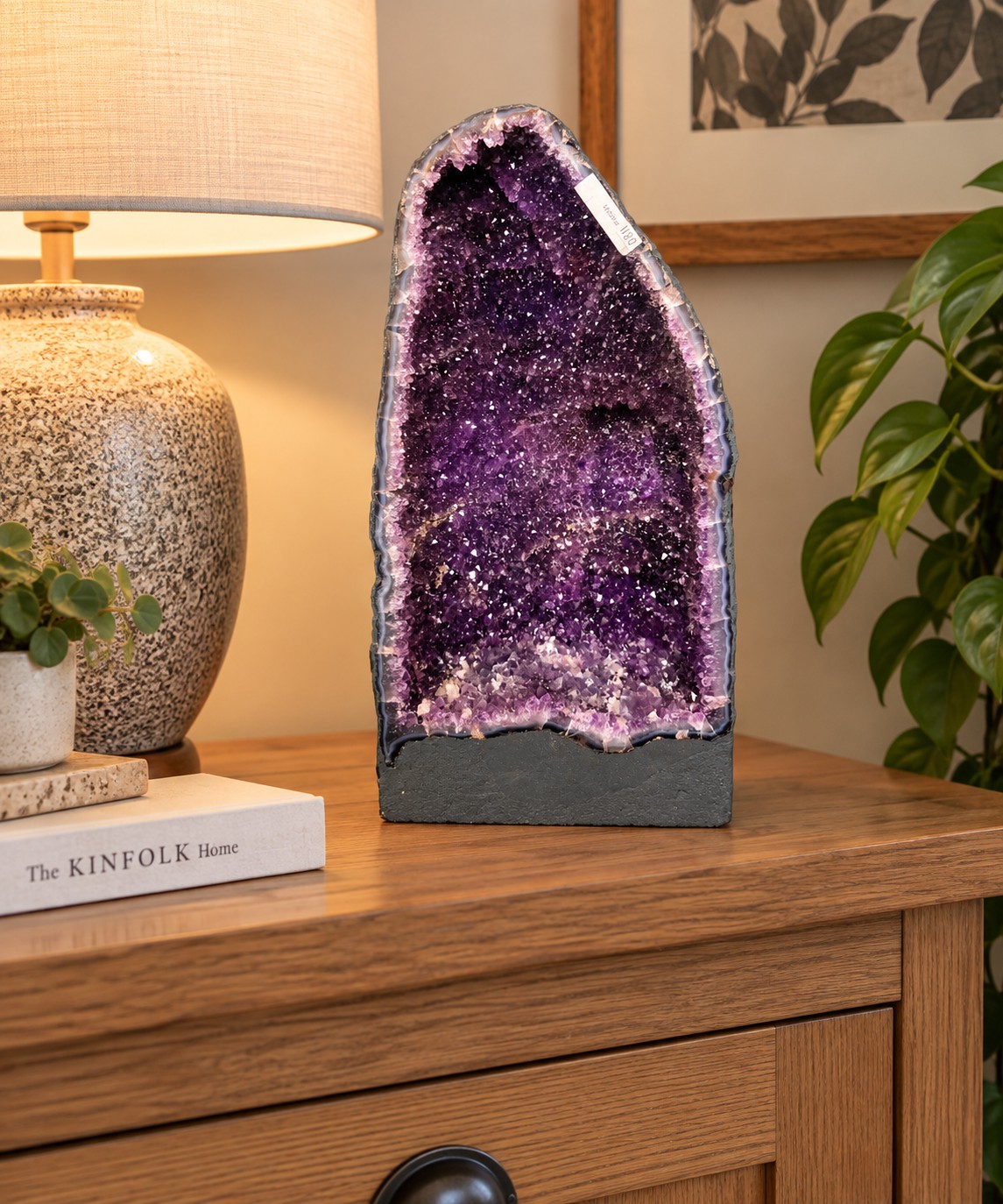Tall Amethyst Crystal Geode 1180 Premium Queen Grade 14.59kg H47xW24xD16cm