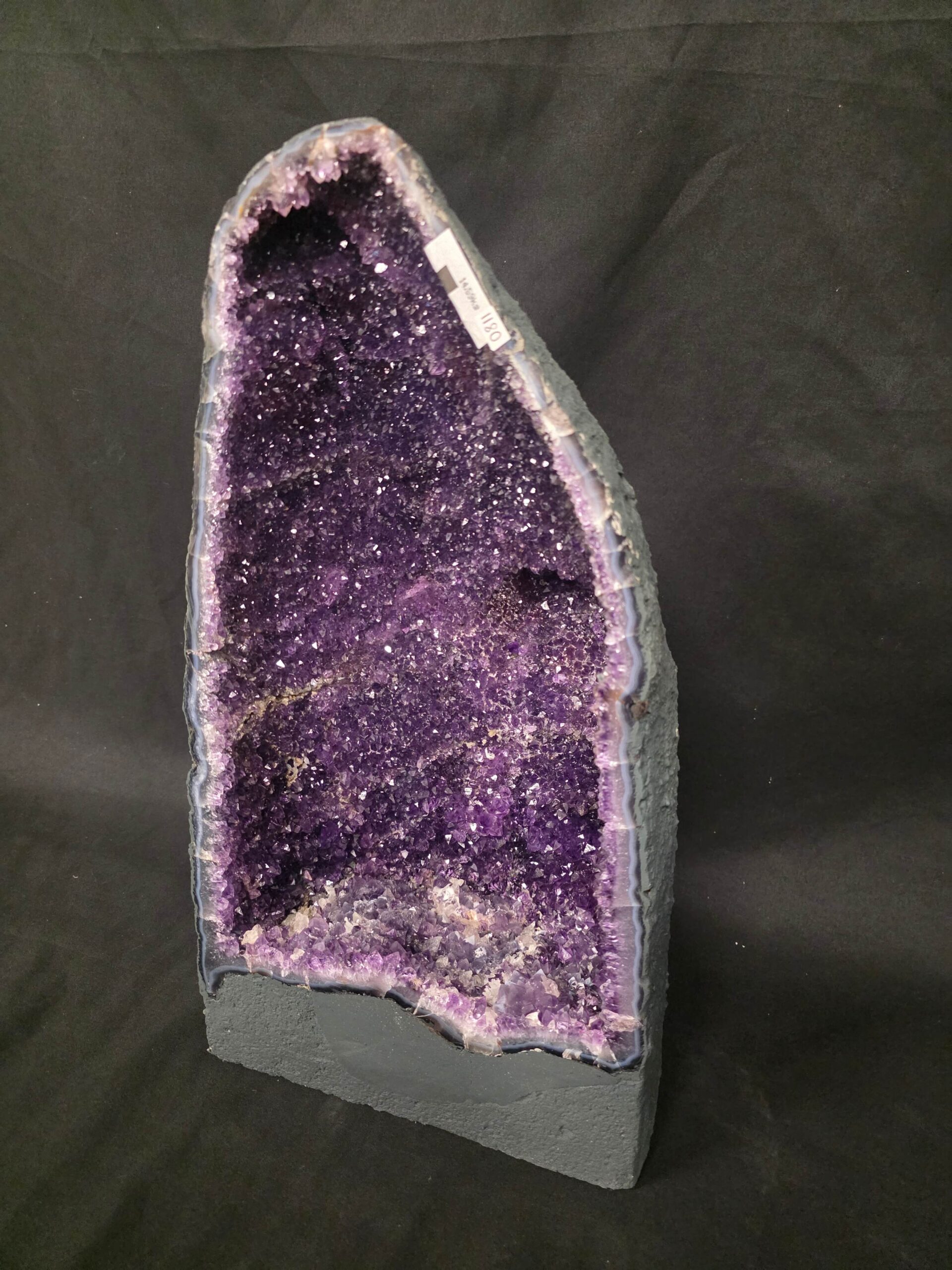 Tall Amethyst Crystal Geode 1180 Premium Queen Grade 14.59kg H47xW24xD16cm - Image 8