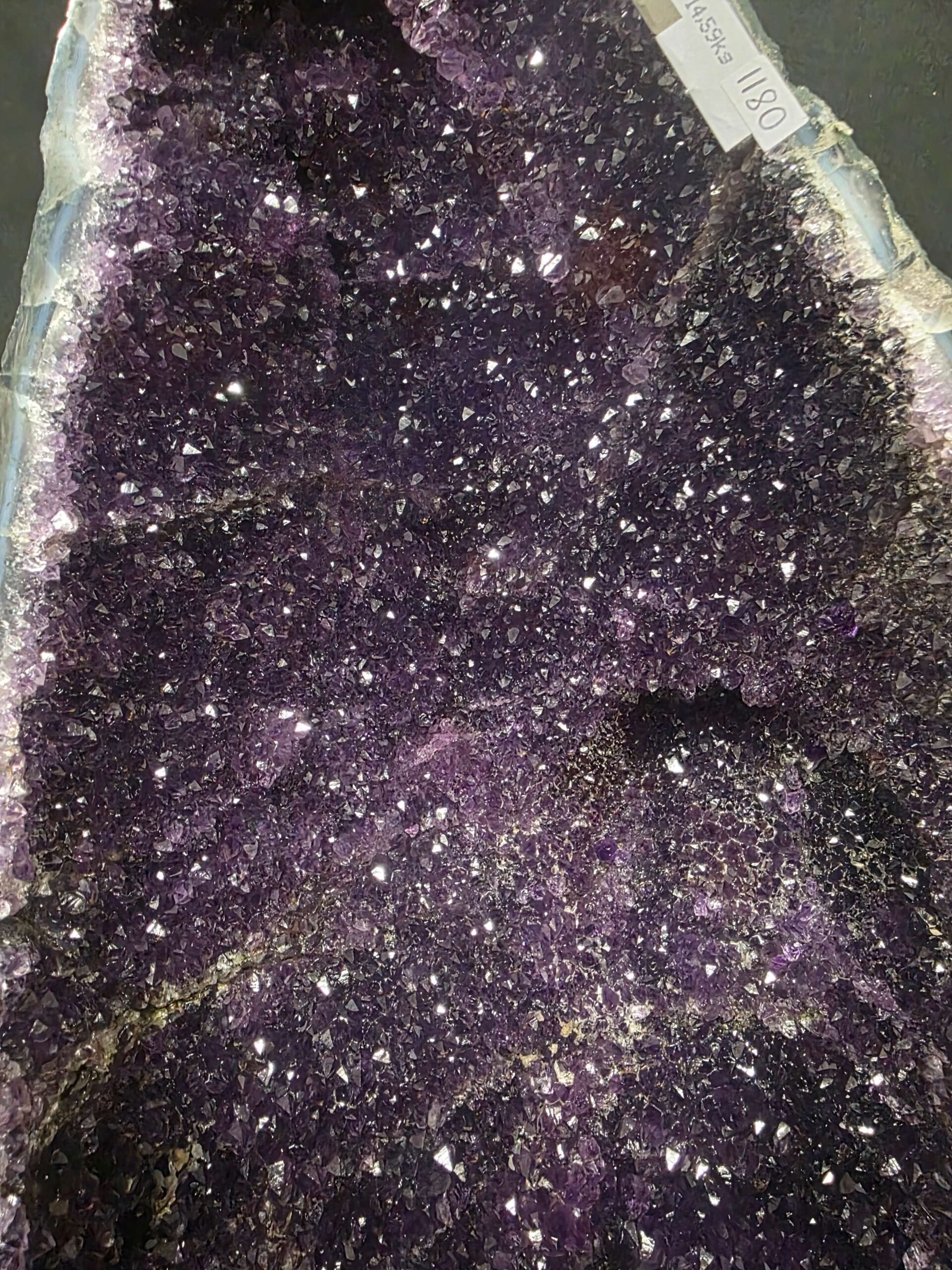 Tall Amethyst Crystal Geode 1180 Premium Queen Grade 14.59kg H47xW24xD16cm - Image 5