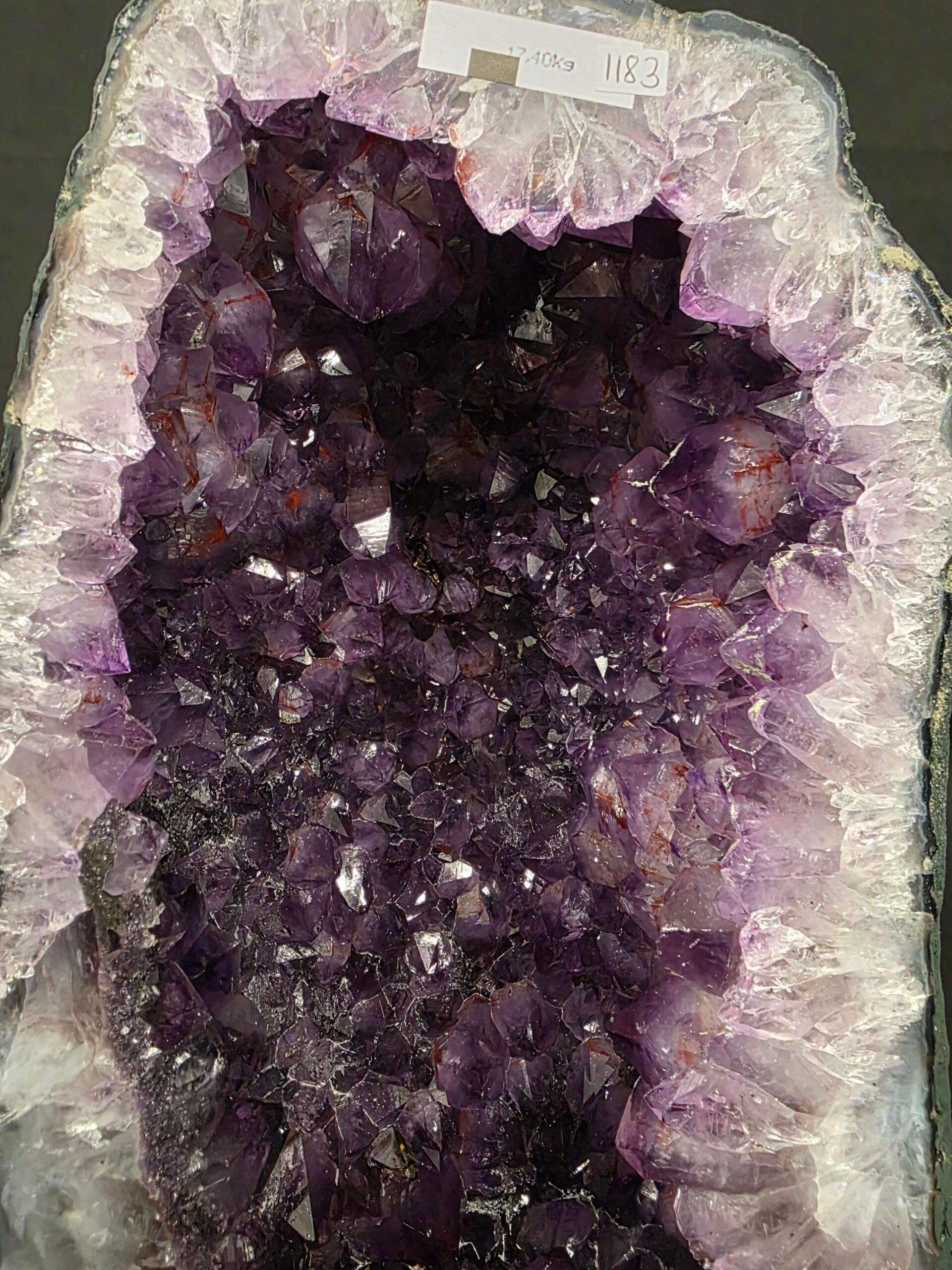 Amethyst Crystal Geode 1183 Premium Queen Grade 17.4kg H41xW20xD14cm - Image 7