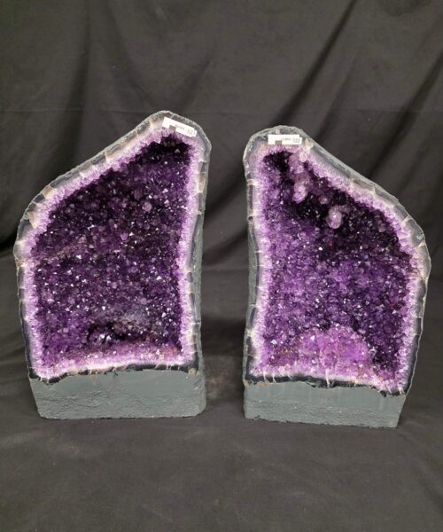 Alternative view of Amethyst Crystal Geode PAIR 1187 & 1188 Premium Queen Grade 18kg each - H45xW26xD16cm