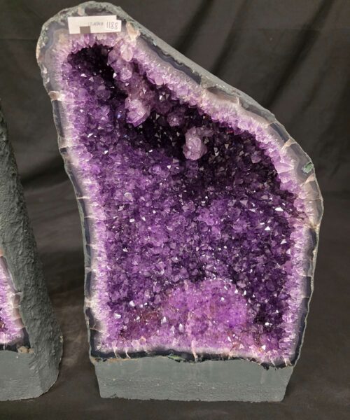 Amethyst Crystal Geode PAIR 1187 & 1188 Premium Queen Grade 18kg each - H45xW26xD16cm - Image 4