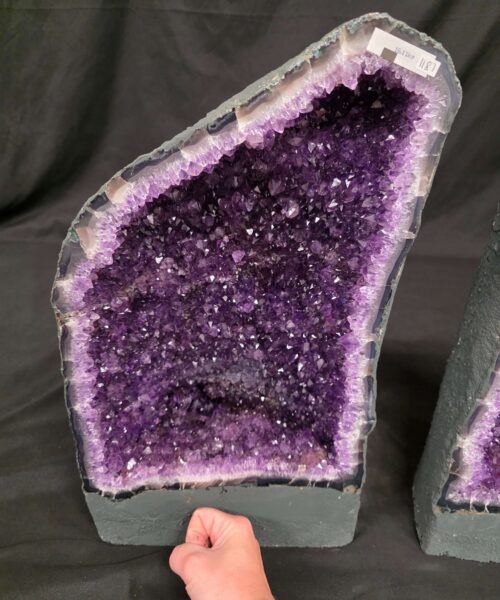 Amethyst Crystal Geode PAIR 1187 & 1188 Premium Queen Grade 18kg each - H45xW26xD16cm - Image 8