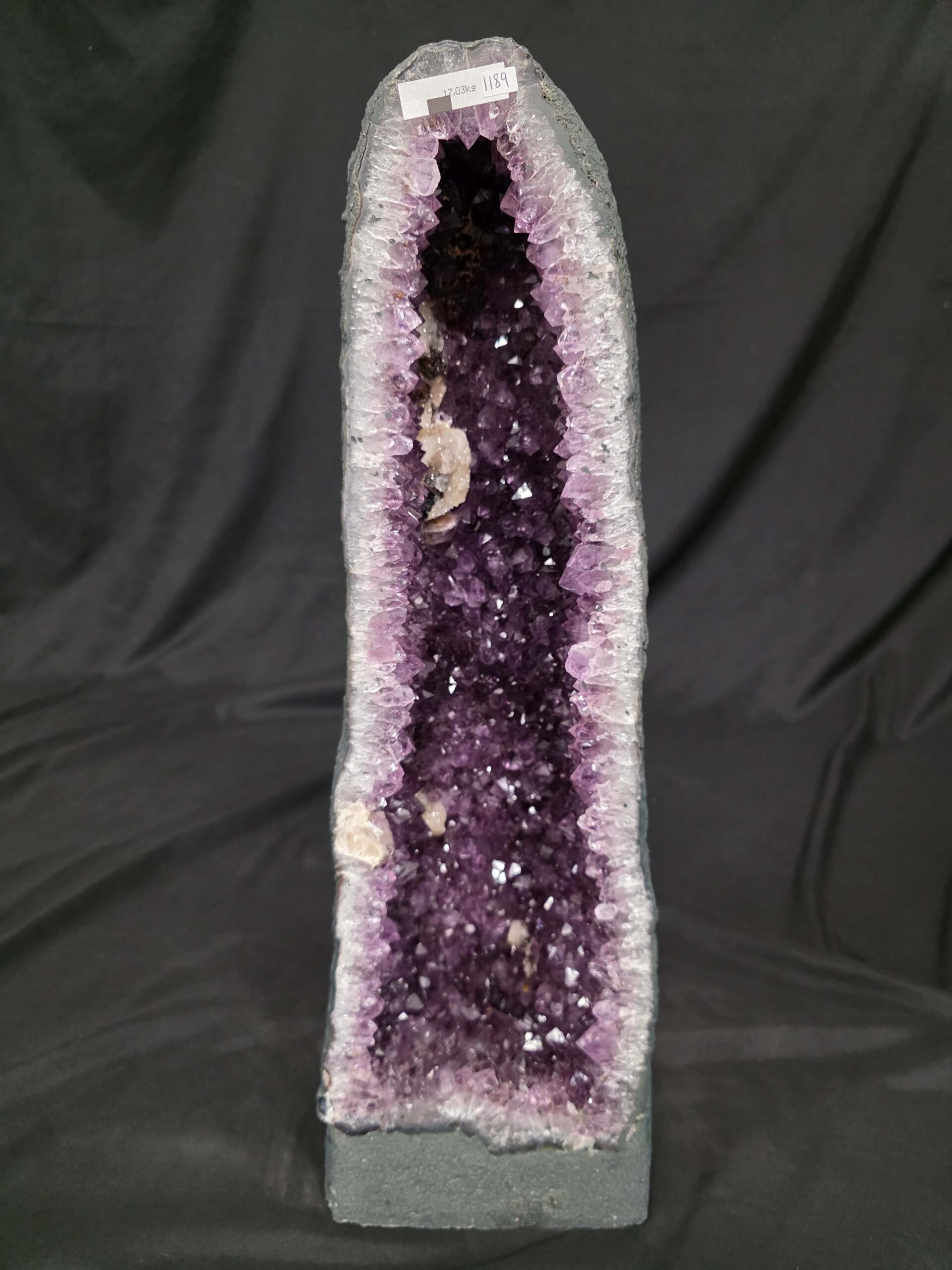 Tall Amethyst Crystal Geode 1189 Premium Queen Grade 17.03kg H59xW19xD13cm - Image 2
