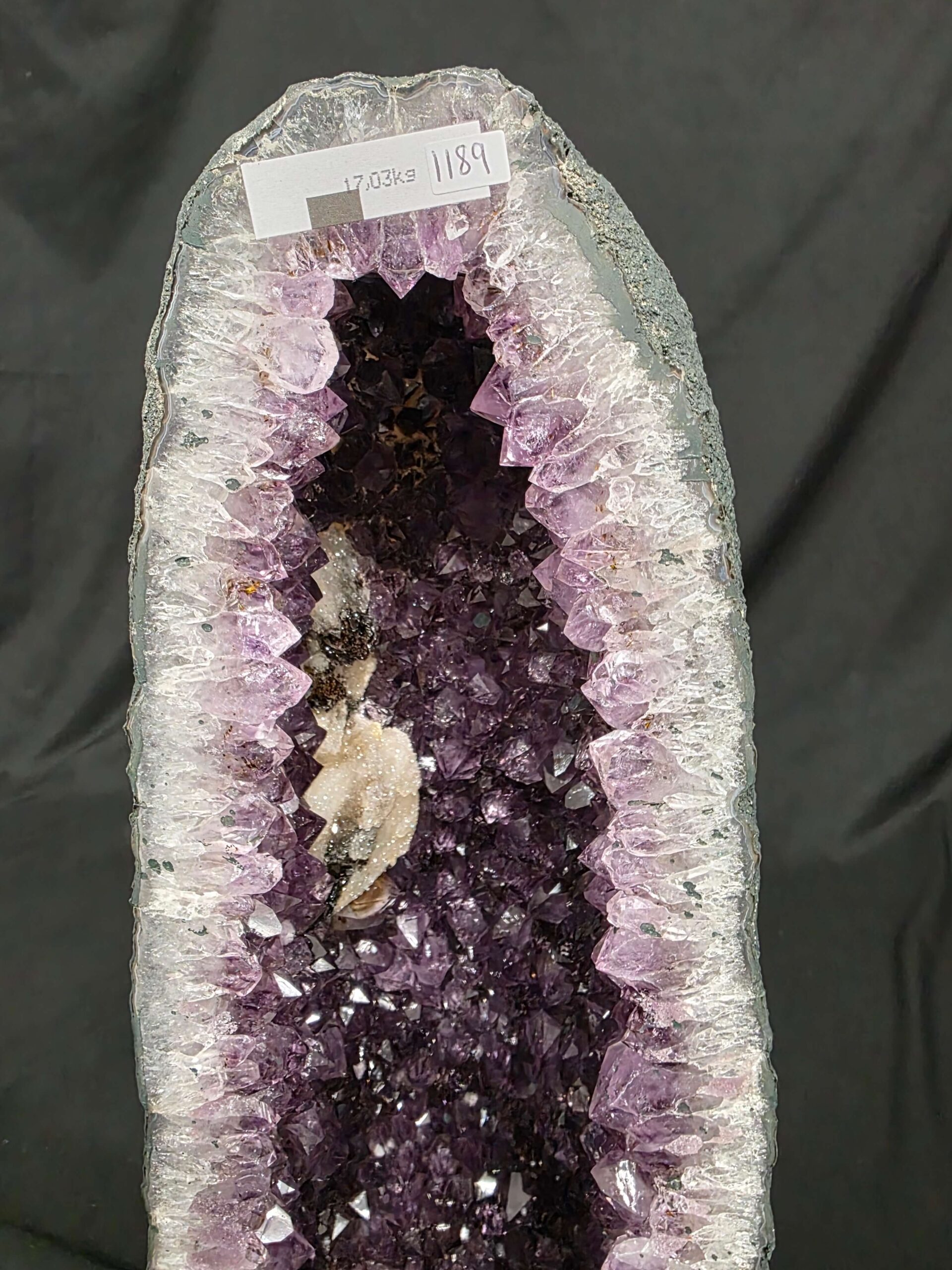 Tall Amethyst Crystal Geode 1189 Premium Queen Grade 17.03kg H59xW19xD13cm - Image 6