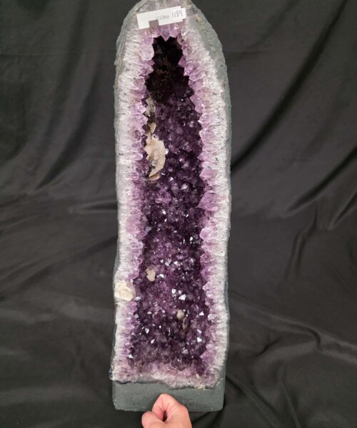 Tall Amethyst Crystal Geode 1189 Premium Queen Grade 17.03kg H59xW19xD13cm - Image 9