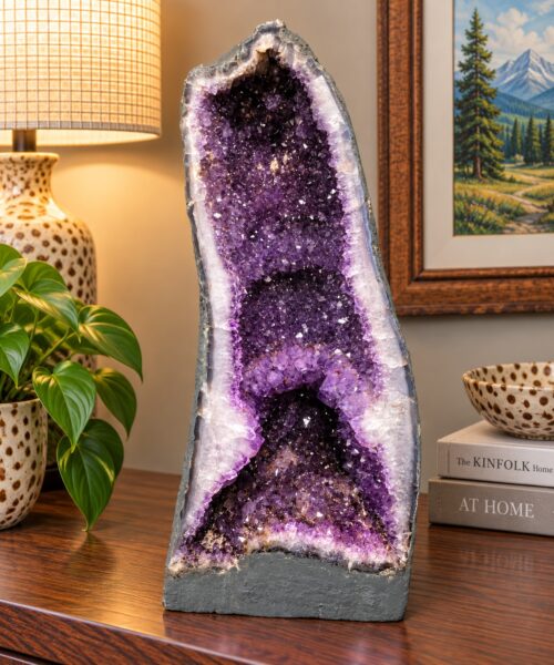 Amethyst Crystal Geode 1190 Premium Queen Grade 17.85kg H50xW23xD16cm