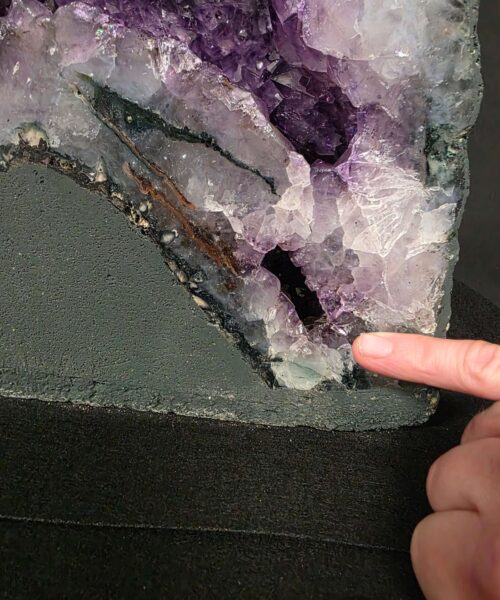 Tall Amethyst Crystal Geode 1192 Premium Queen Grade 23.24kg H49xW23xD21cm - Image 6