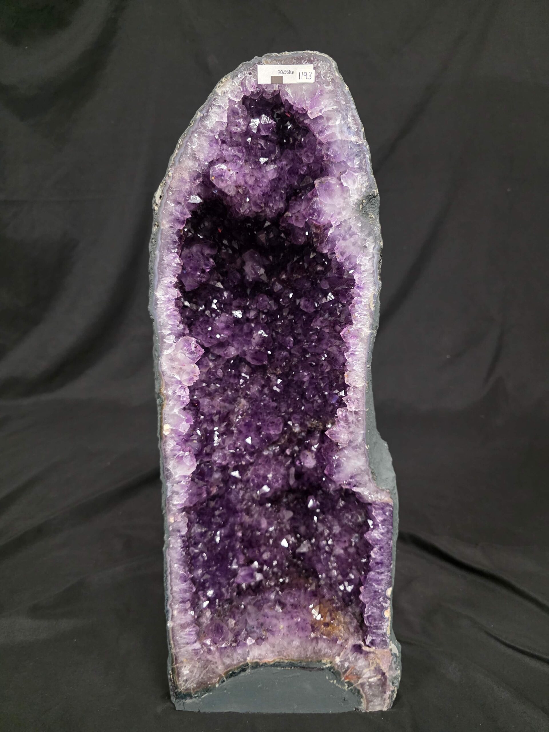 Tall Amethyst Crystal Geode 1193 Premium Queen Grade 20.96kg H59xW23xD17cm - Image 2