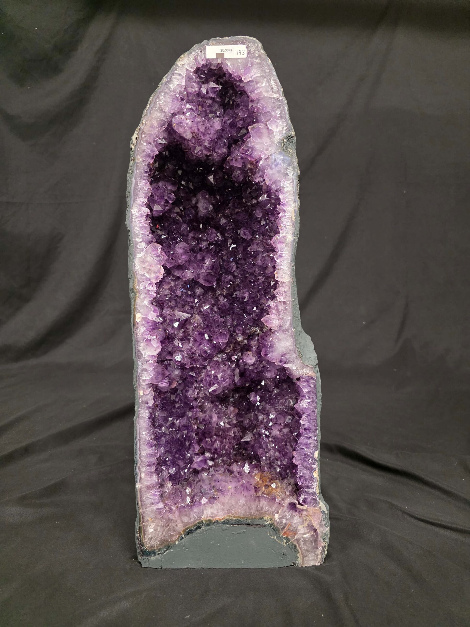 Tall Amethyst Crystal Geode 1193 Premium Queen Grade 20.96kg H59xW23xD17cm - Image 11