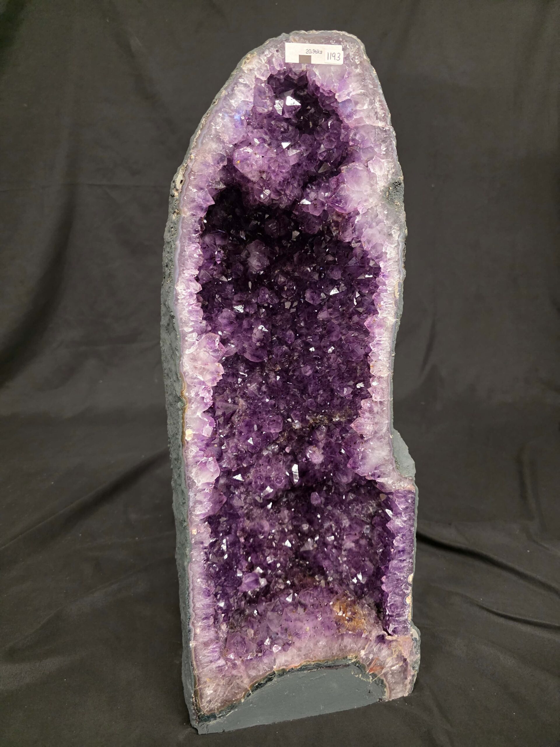 Tall Amethyst Crystal Geode 1193 Premium Queen Grade 20.96kg H59xW23xD17cm - Image 3