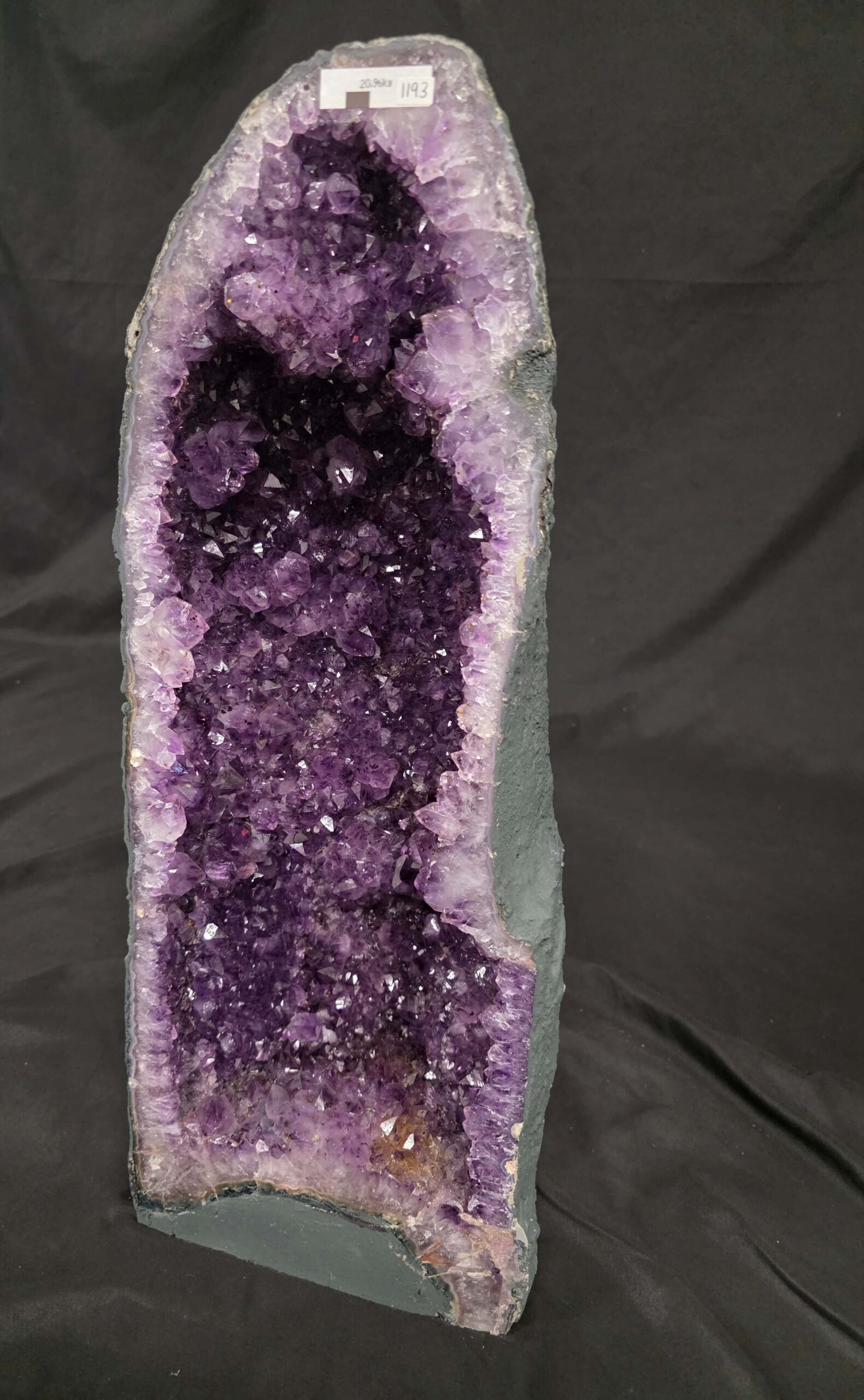 Tall Amethyst Crystal Geode 1193 Premium Queen Grade 20.96kg H59xW23xD17cm - Image 4