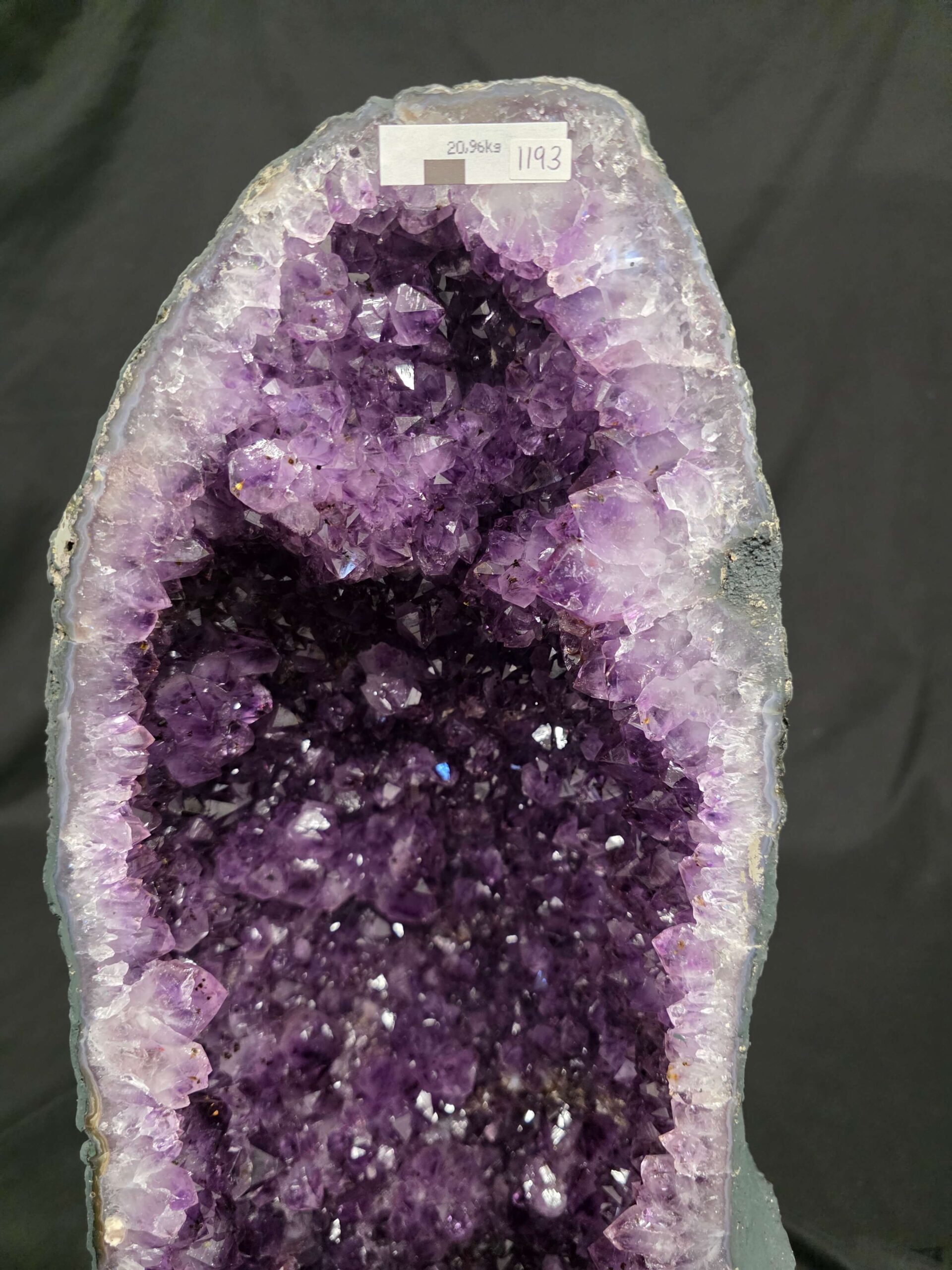 Tall Amethyst Crystal Geode 1193 Premium Queen Grade 20.96kg H59xW23xD17cm - Image 5