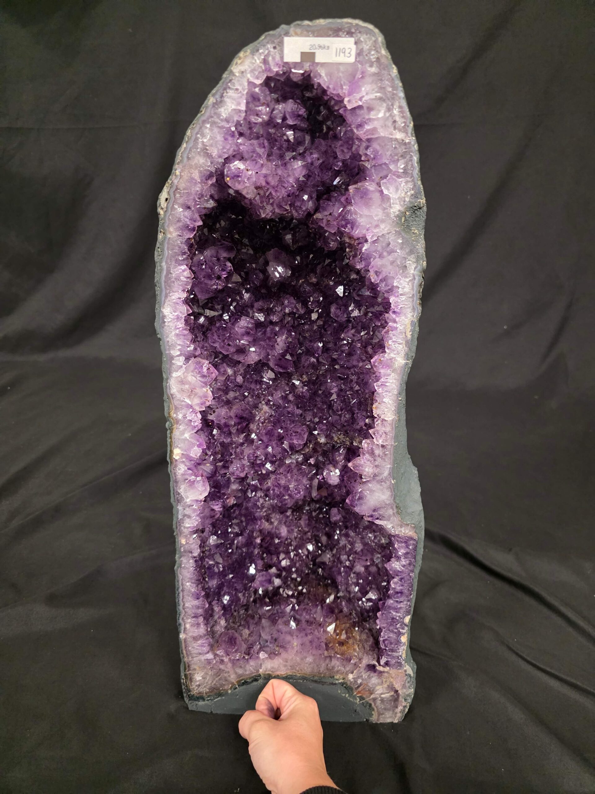 Tall Amethyst Crystal Geode 1193 Premium Queen Grade 20.96kg H59xW23xD17cm - Image 9