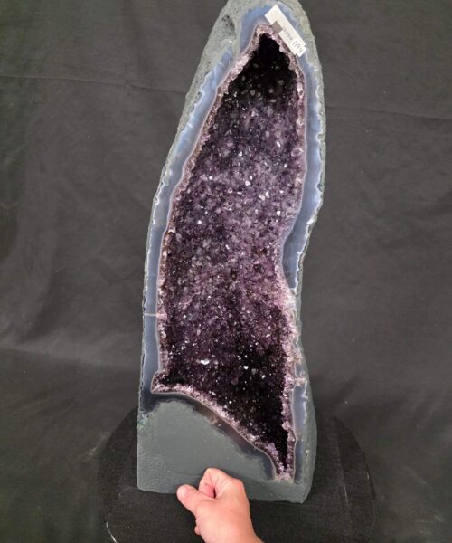 Tall Amethyst Crystal Geode 1194 Premium Queen Grade 19.28kg H58xW23xD18cm - Image 5