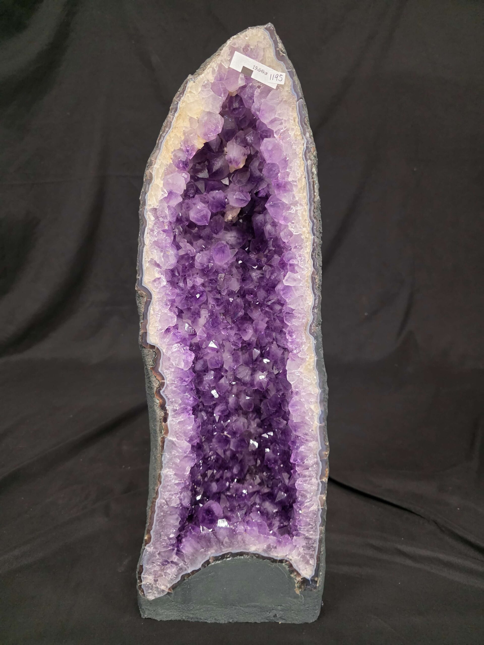 Tall Amethyst Crystal Geode 1195 Premium Queen Grade 19.84kg H62xW21xD15cm - Image 2