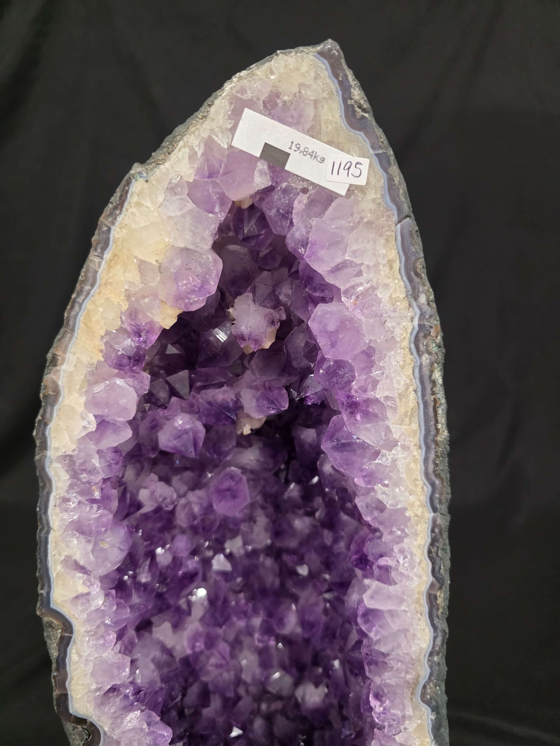 Tall Amethyst Crystal Geode 1195 Premium Queen Grade 19.84kg H62xW21xD15cm - Image 5