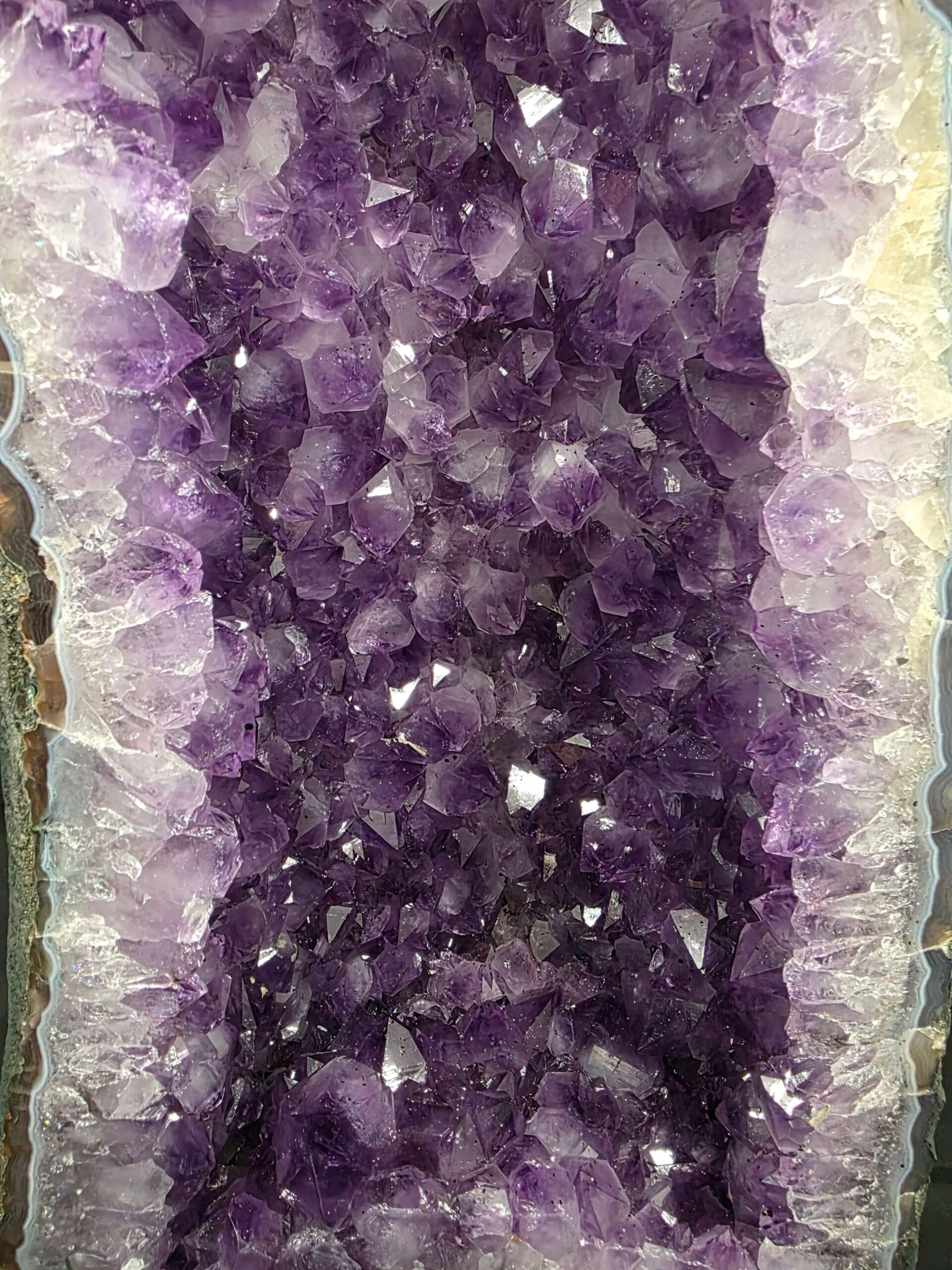 Tall Amethyst Crystal Geode 1195 Premium Queen Grade 19.84kg H62xW21xD15cm - Image 7