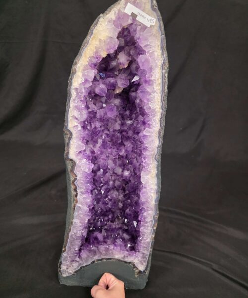 Tall Amethyst Crystal Geode 1195 Premium Queen Grade 19.84kg H62xW21xD15cm - Image 9