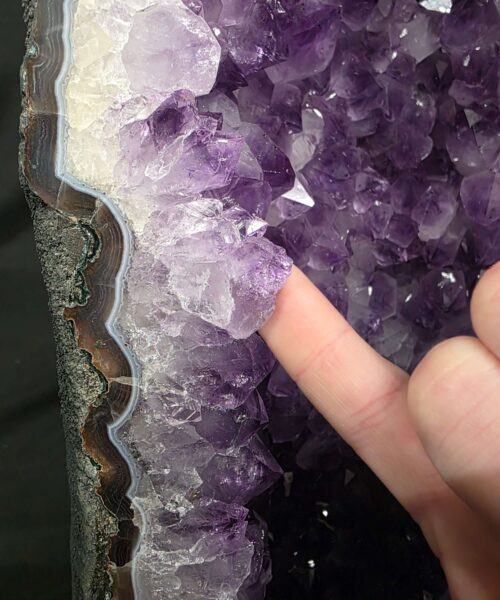 Tall Amethyst Crystal Geode 1195 Premium Queen Grade 19.84kg H62xW21xD15cm - Image 10