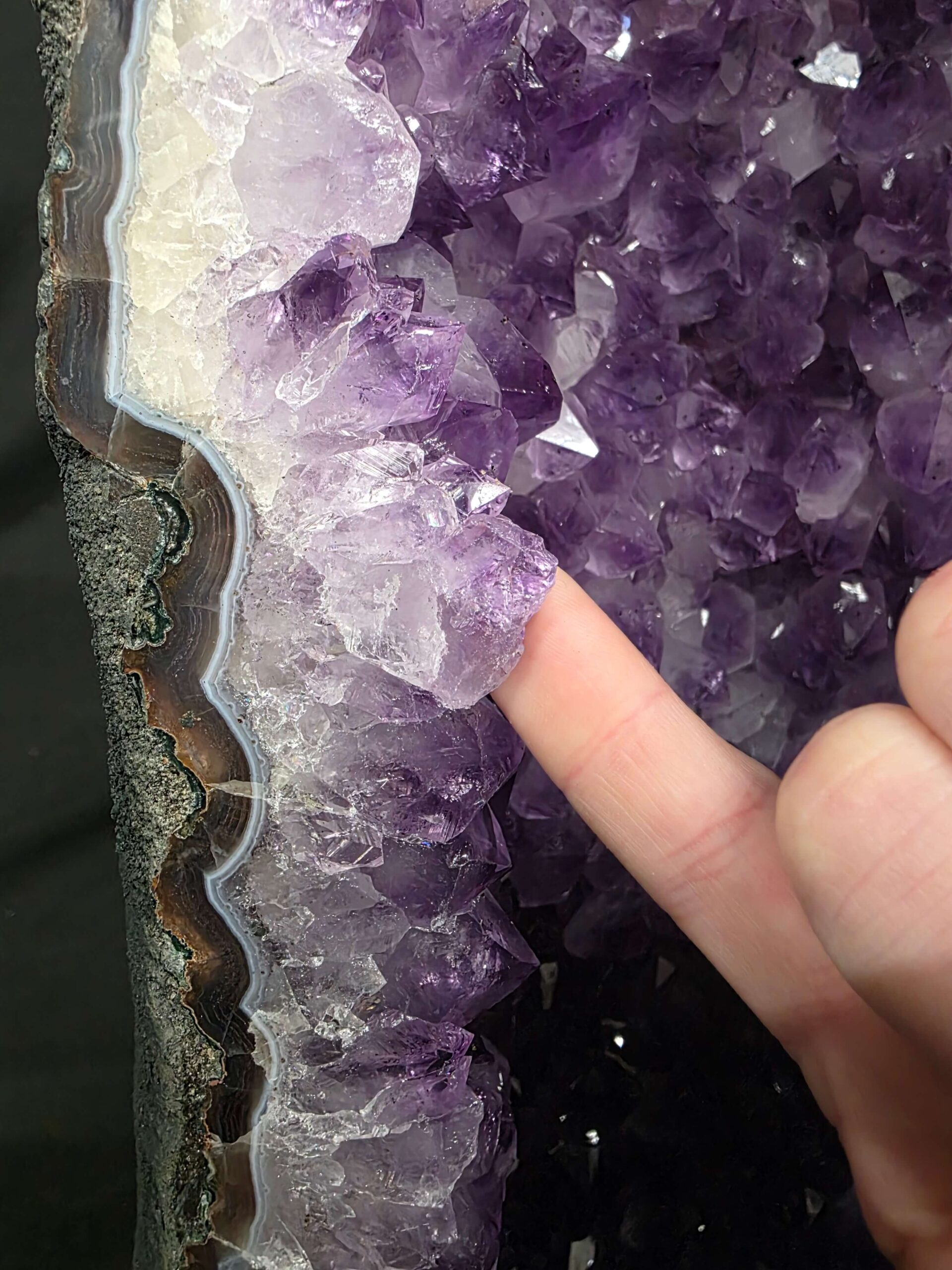 Tall Amethyst Crystal Geode 1195 Premium Queen Grade 19.84kg H62xW21xD15cm - Image 10