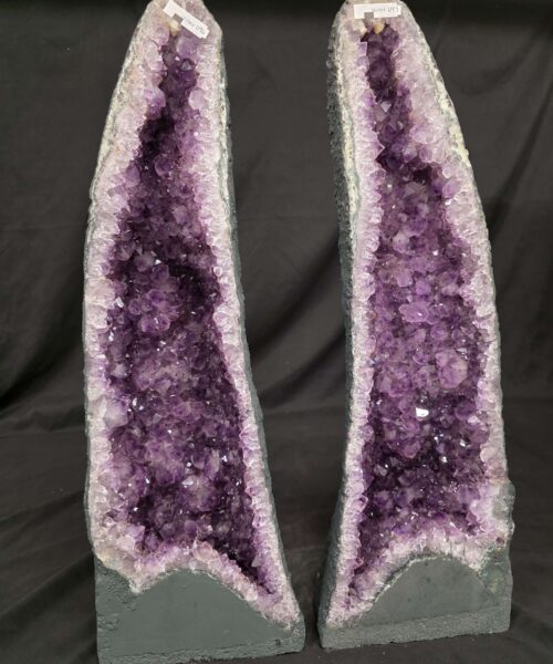 Amethyst Crystal Geode PAIR 1196 & 1197 Premium Queen Grade 17kg each - H65xW21xD15cm - Image 11