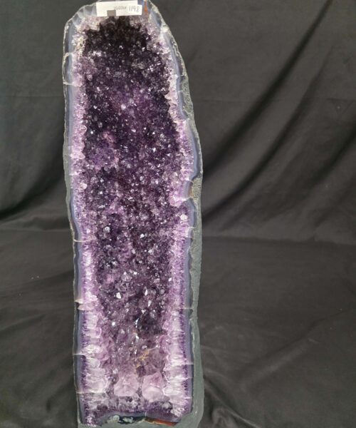 Tall Amethyst Crystal Geode 1198 Premium Queen Grade 20.01kg H59xW18xD20cm - Image 4