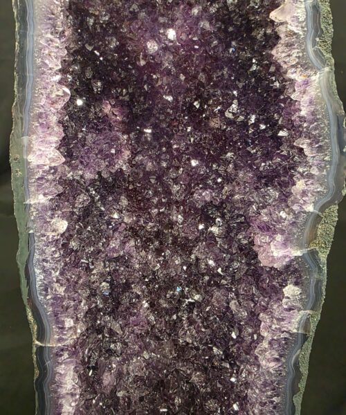 Tall Amethyst Crystal Geode 1198 Premium Queen Grade 20.01kg H59xW18xD20cm - Image 7