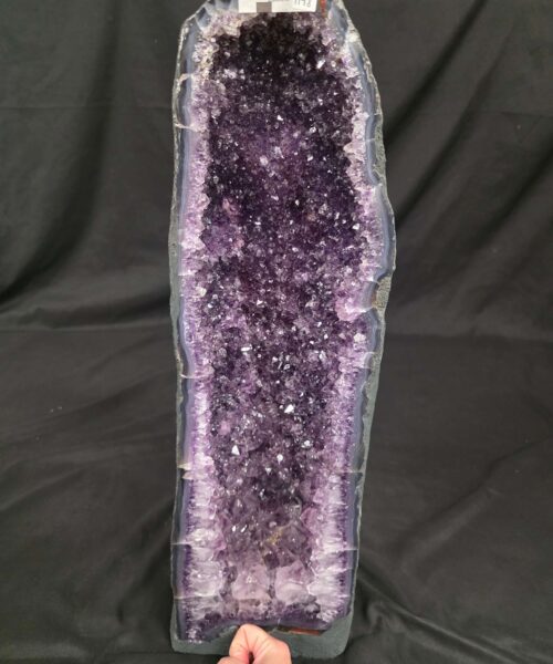 Tall Amethyst Crystal Geode 1198 Premium Queen Grade 20.01kg H59xW18xD20cm - Image 9