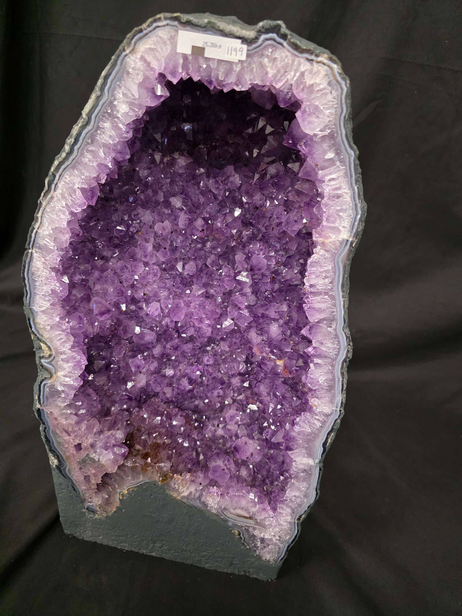 Tall Amethyst Crystal Geode 1199 Premium Queen Grade 25.38kg H50xW28xD17cm - Image 4