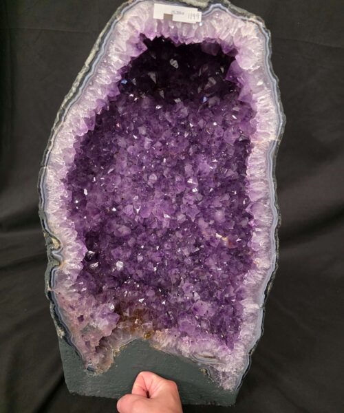 Tall Amethyst Crystal Geode 1199 Premium Queen Grade 25.38kg H50xW28xD17cm - Image 6