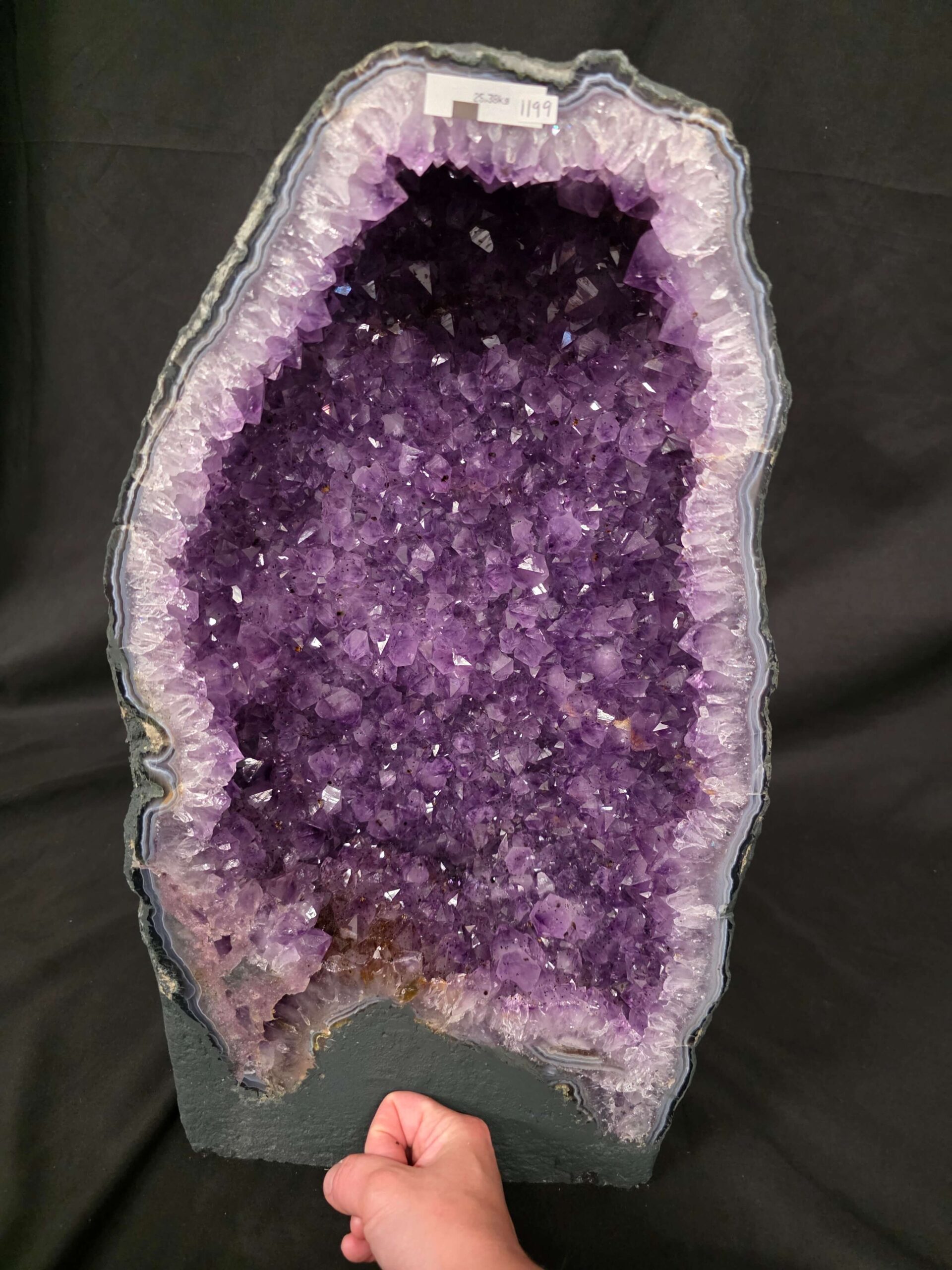 Tall Amethyst Crystal Geode 1199 Premium Queen Grade 25.38kg H50xW28xD17cm - Image 6
