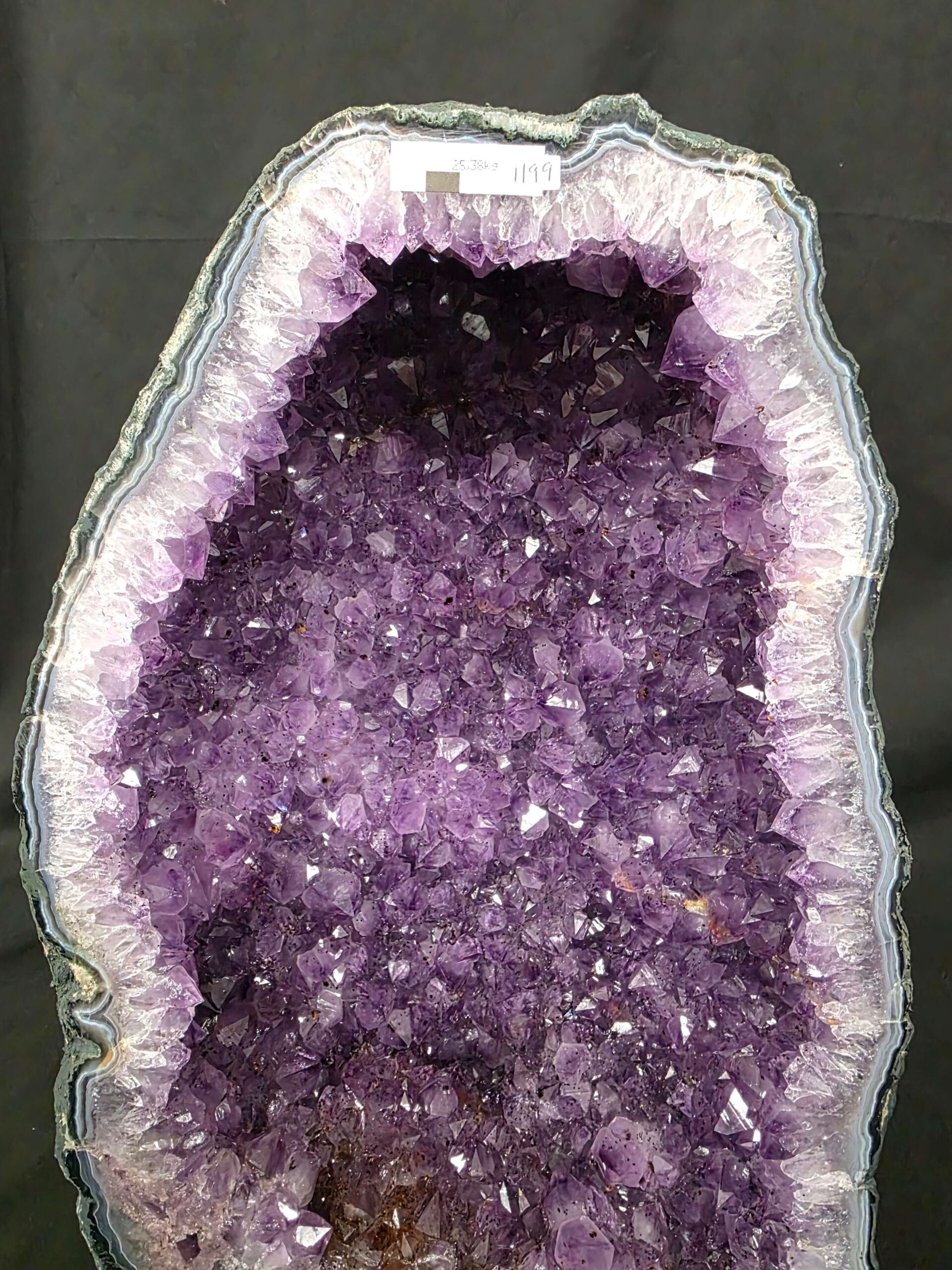 Tall Amethyst Crystal Geode 1199 Premium Queen Grade 25.38kg H50xW28xD17cm - Image 7