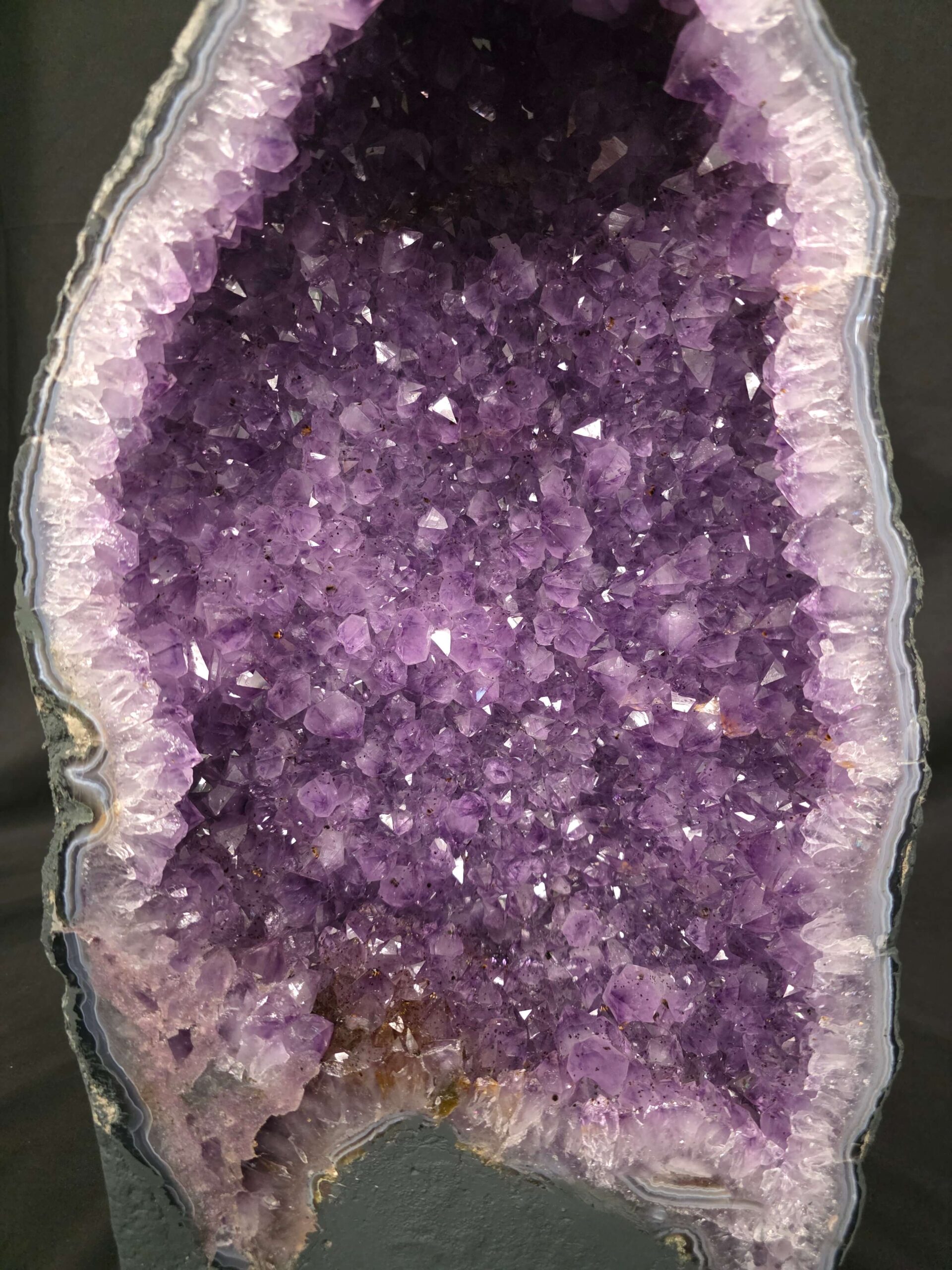 Tall Amethyst Crystal Geode 1199 Premium Queen Grade 25.38kg H50xW28xD17cm - Image 8