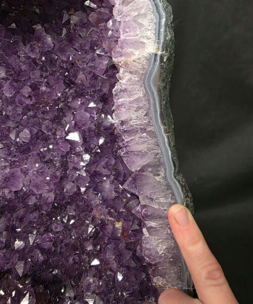 Tall Amethyst Crystal Geode 1199 Premium Queen Grade 25.38kg H50xW28xD17cm - Image 9
