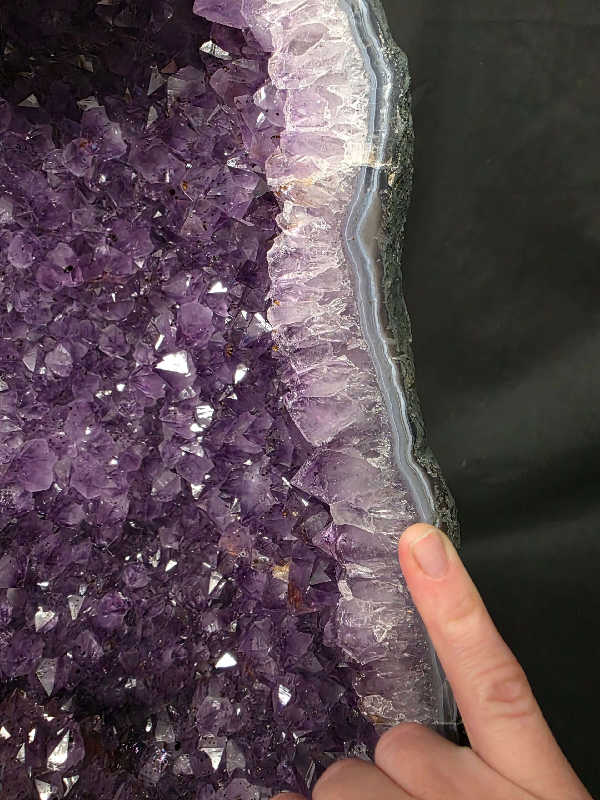 Tall Amethyst Crystal Geode 1199 Premium Queen Grade 25.38kg H50xW28xD17cm - Image 9