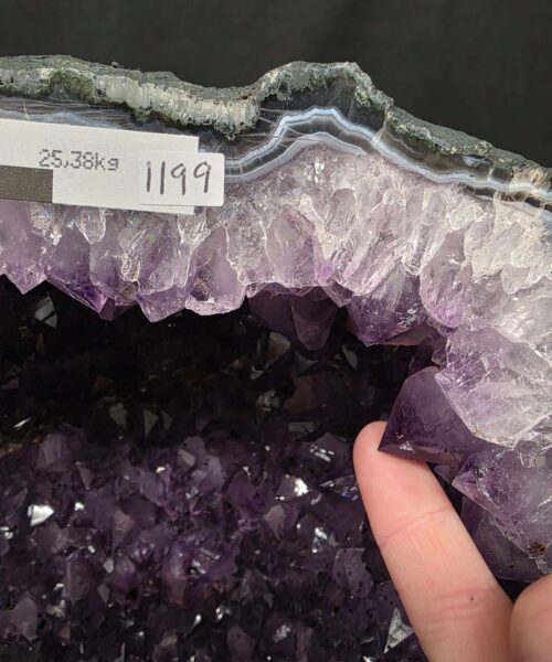 Tall Amethyst Crystal Geode 1199 Premium Queen Grade 25.38kg H50xW28xD17cm - Image 10