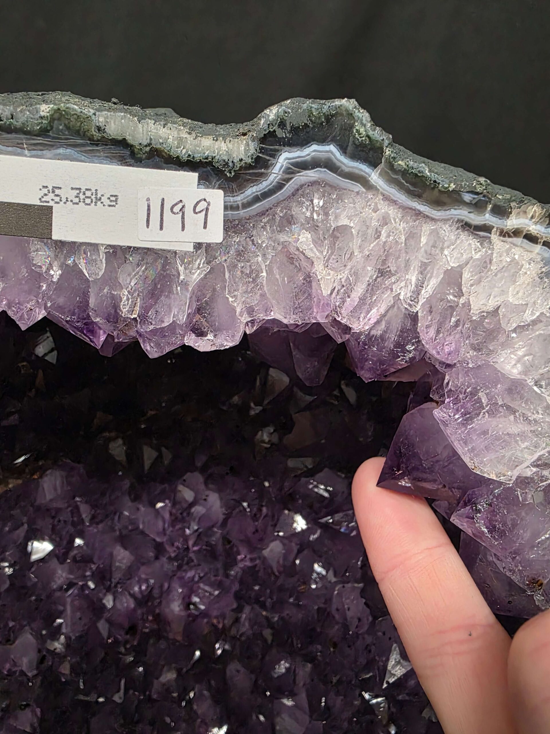 Tall Amethyst Crystal Geode 1199 Premium Queen Grade 25.38kg H50xW28xD17cm - Image 10