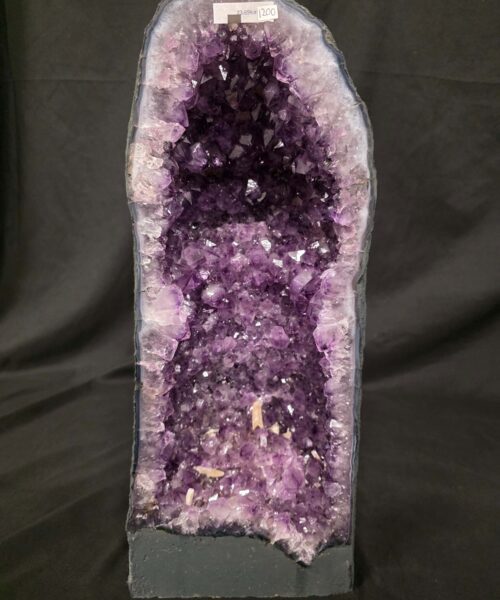 Alternative view of Tall Amethyst Crystal Geode 1200 Premium Queen Grade 23.89kg H51xW22xD16cm