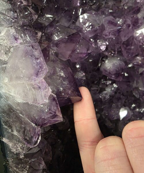 Tall Amethyst Crystal Geode 1200 Premium Queen Grade 23.89kg H51xW22xD16cm - Image 11