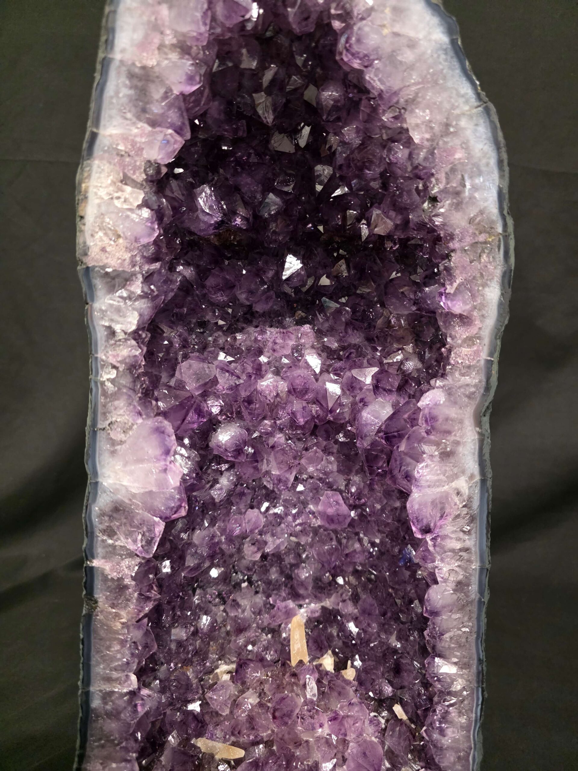Tall Amethyst Crystal Geode 1200 Premium Queen Grade 23.89kg H51xW22xD16cm - Image 6