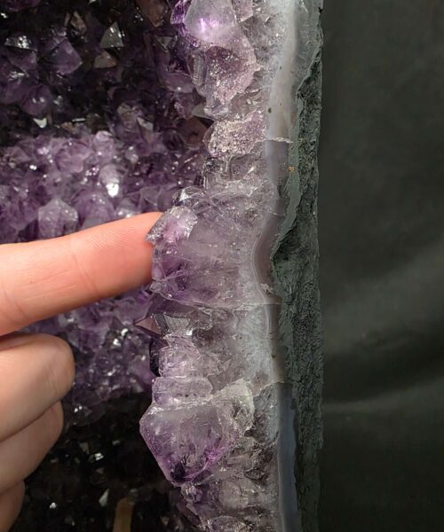 Tall Amethyst Crystal Geode 1200 Premium Queen Grade 23.89kg H51xW22xD16cm - Image 10