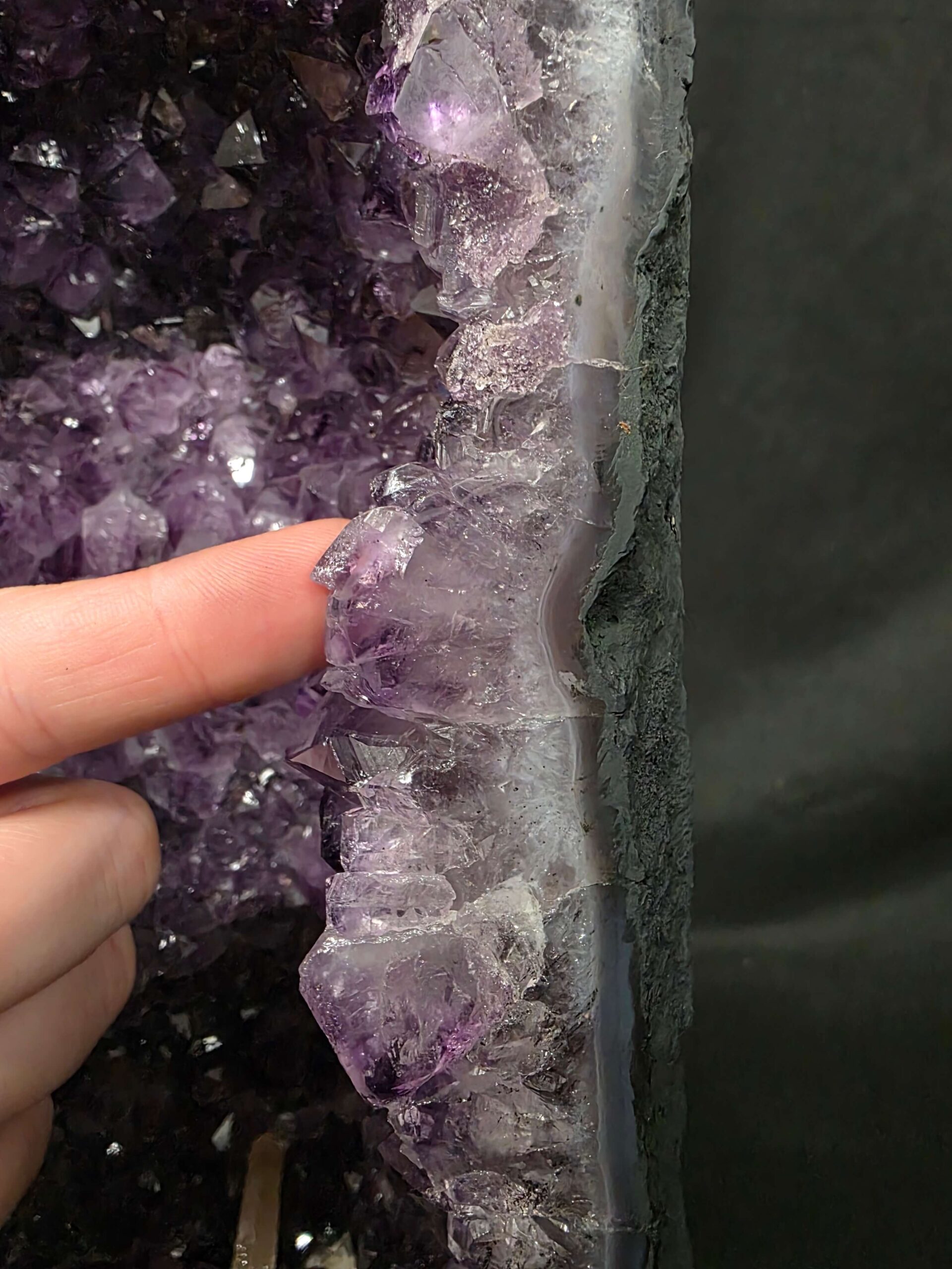 Tall Amethyst Crystal Geode 1200 Premium Queen Grade 23.89kg H51xW22xD16cm - Image 10