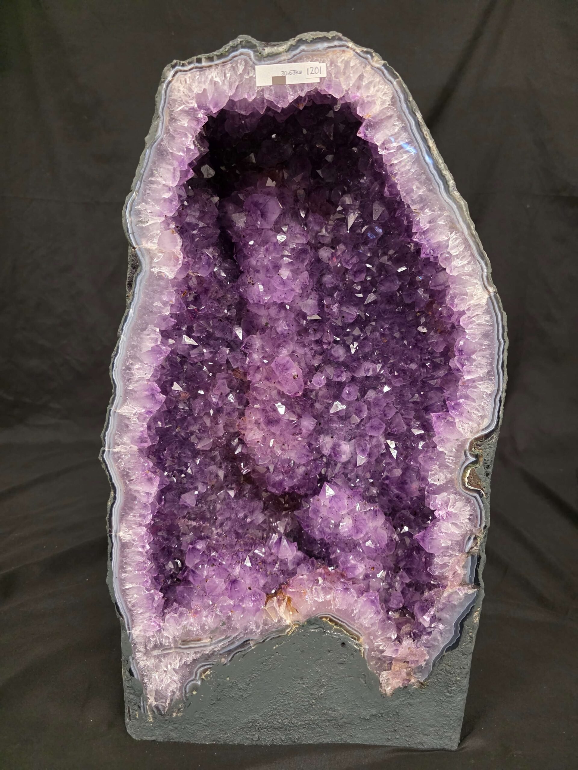 Tall Amethyst Crystal Geode 1201 Premium Queen Grade 30.63kg H51xW28xD17cm - Image 2